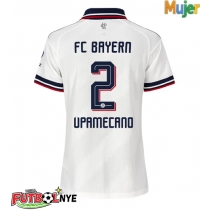 Camiseta Bayern Munich Dayot Upamecano #2 Visitante Equipación para mujer 2026-27 manga corta